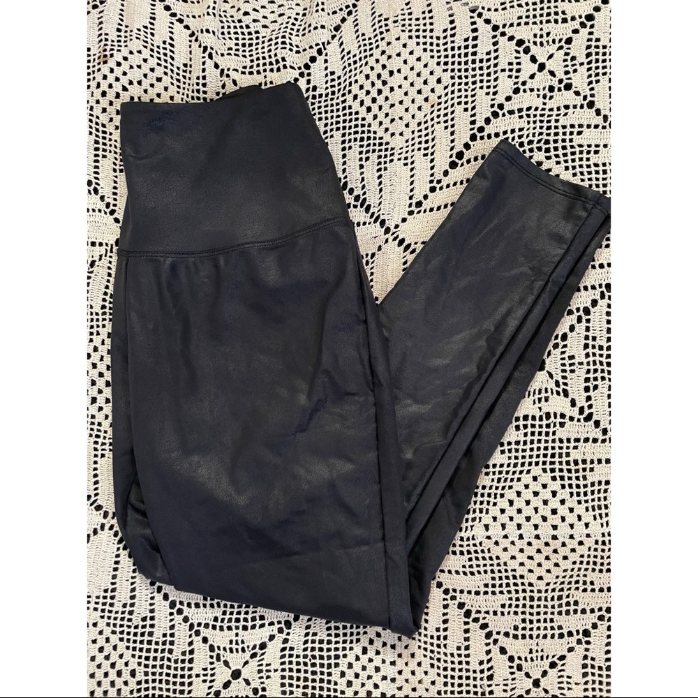 Black Faux leather leggings